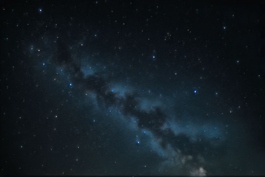 Milky way technology background